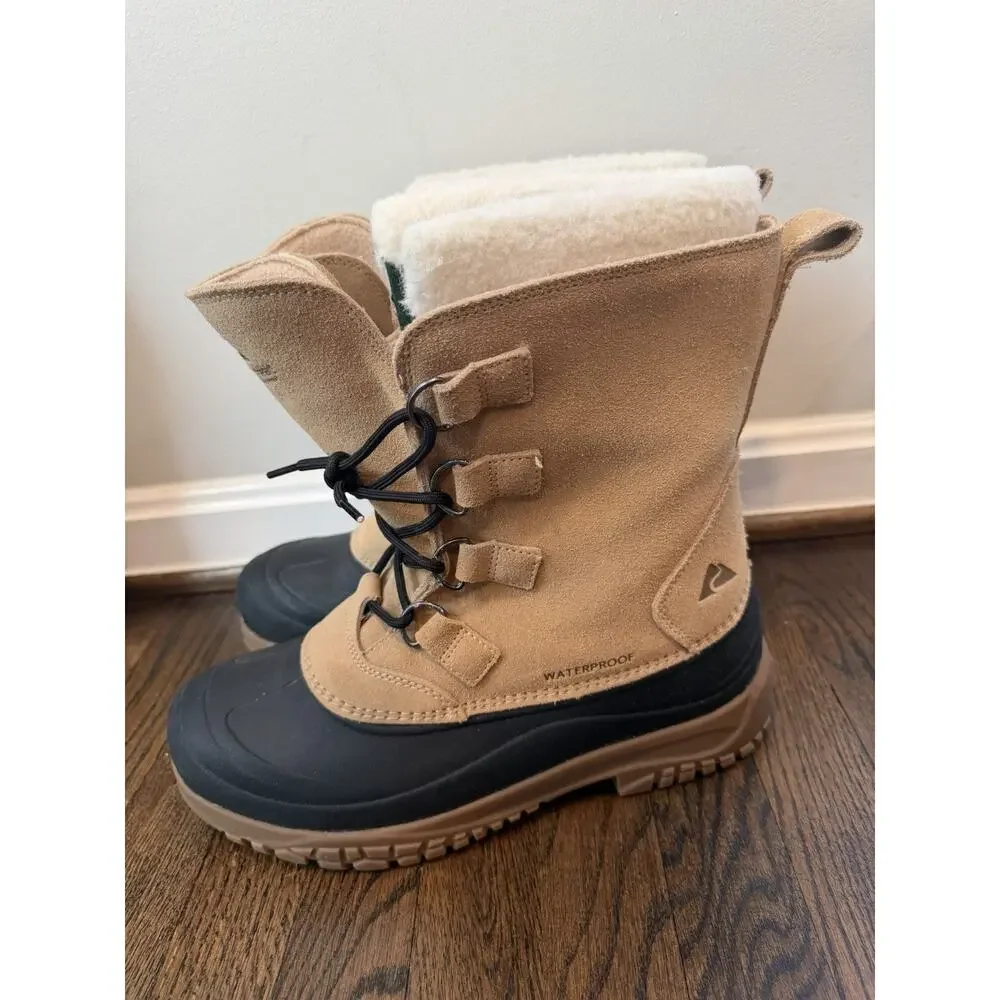 Men's Ozark Trail Waterproof 400g Leather Snow Boots Mens Sz 10